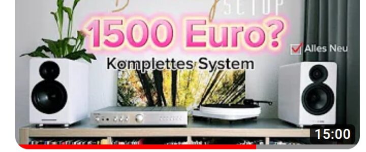 Stereoanlage für 1500 Euro mit Acoustic Energy AE 100²